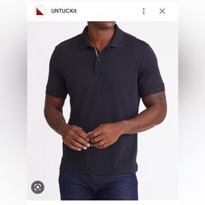 🌟NEW W/O TAGS🌟 UNTUCKit Damaschino Wrinkle-Free Polo - Navy